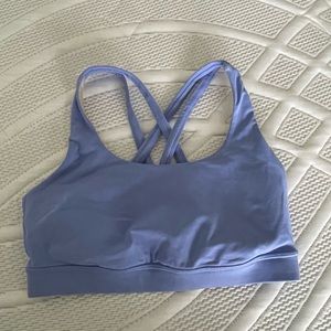 Lululemon Energy bra in periwinkle color